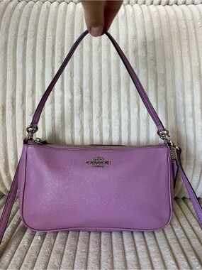 Coach Lilac Saffiano Leather Top Handle Shoulder Crossbody Bag F25591🦄💅🪻💜☂️🧁